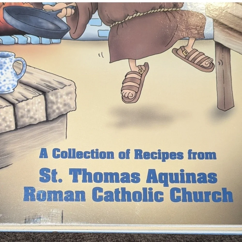 Vintage St. Thomas Aquinas Catholic Church Spiral Cookbook 1995
